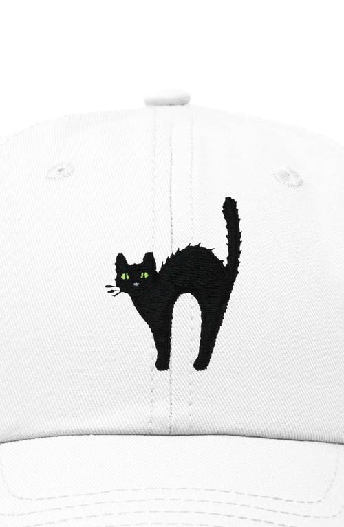 DALIX DALIX BLACK CAT EMBROIDERED CASUAL HAT 