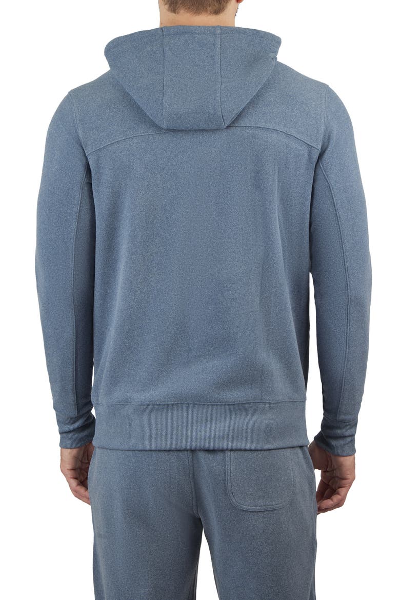 Ultra Mélange Fleece Hoodie, Alternate, color, NAVY BLAZER