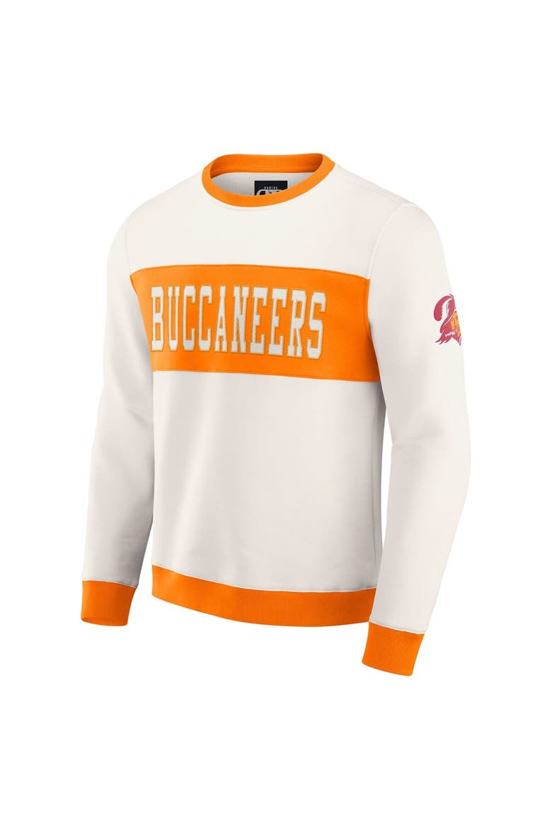Men's Darius Rucker Collection by Fanatics  Cream Tampa Bay Buccaneers Colorblock Pullover Sweatshirt, Alternate, color, Cream
