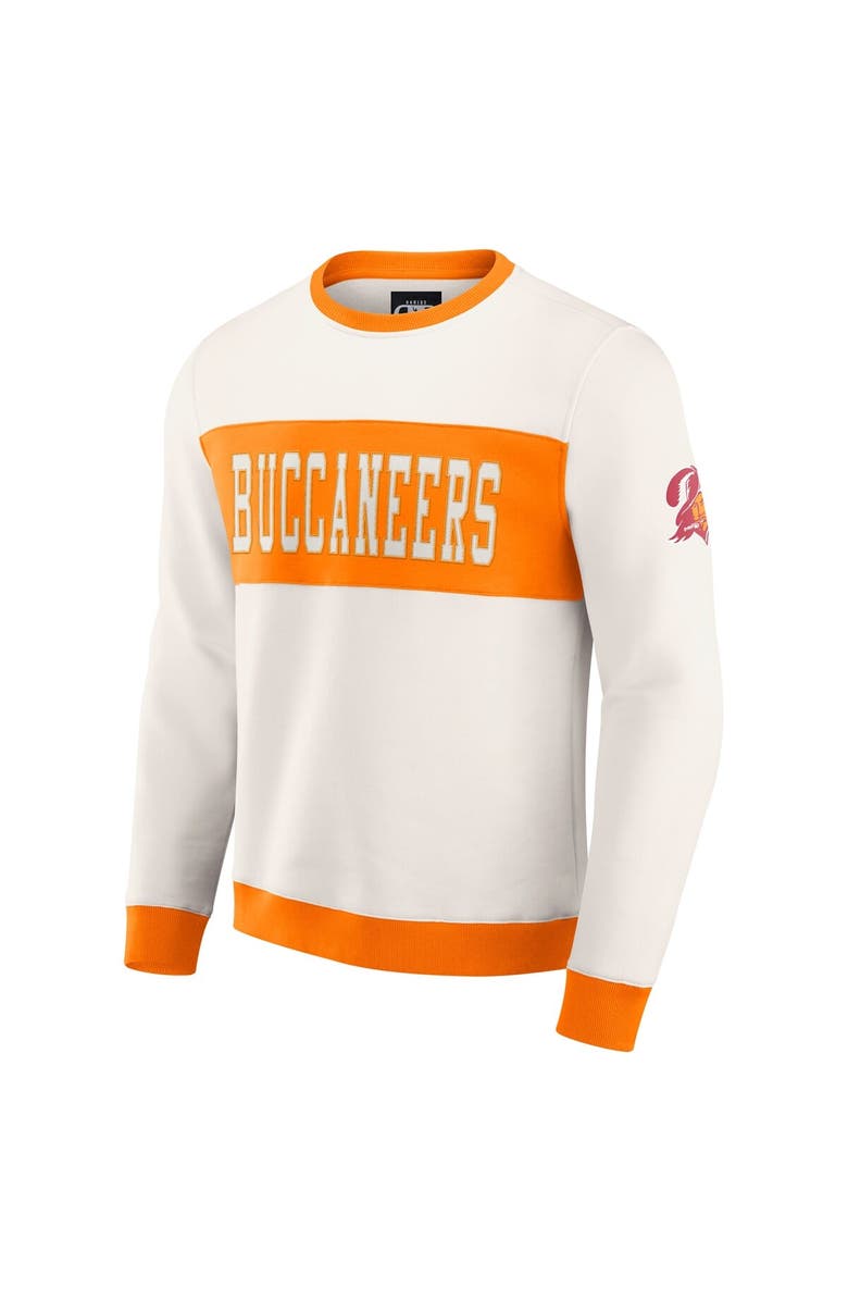 Darius Rucker Collection by Fanatics Men's Darius Rucker Collection by Fanatics Cream Tampa Bay Buccaneers Colorblock Pullover Sweatshirt, Alternate, color, Cream