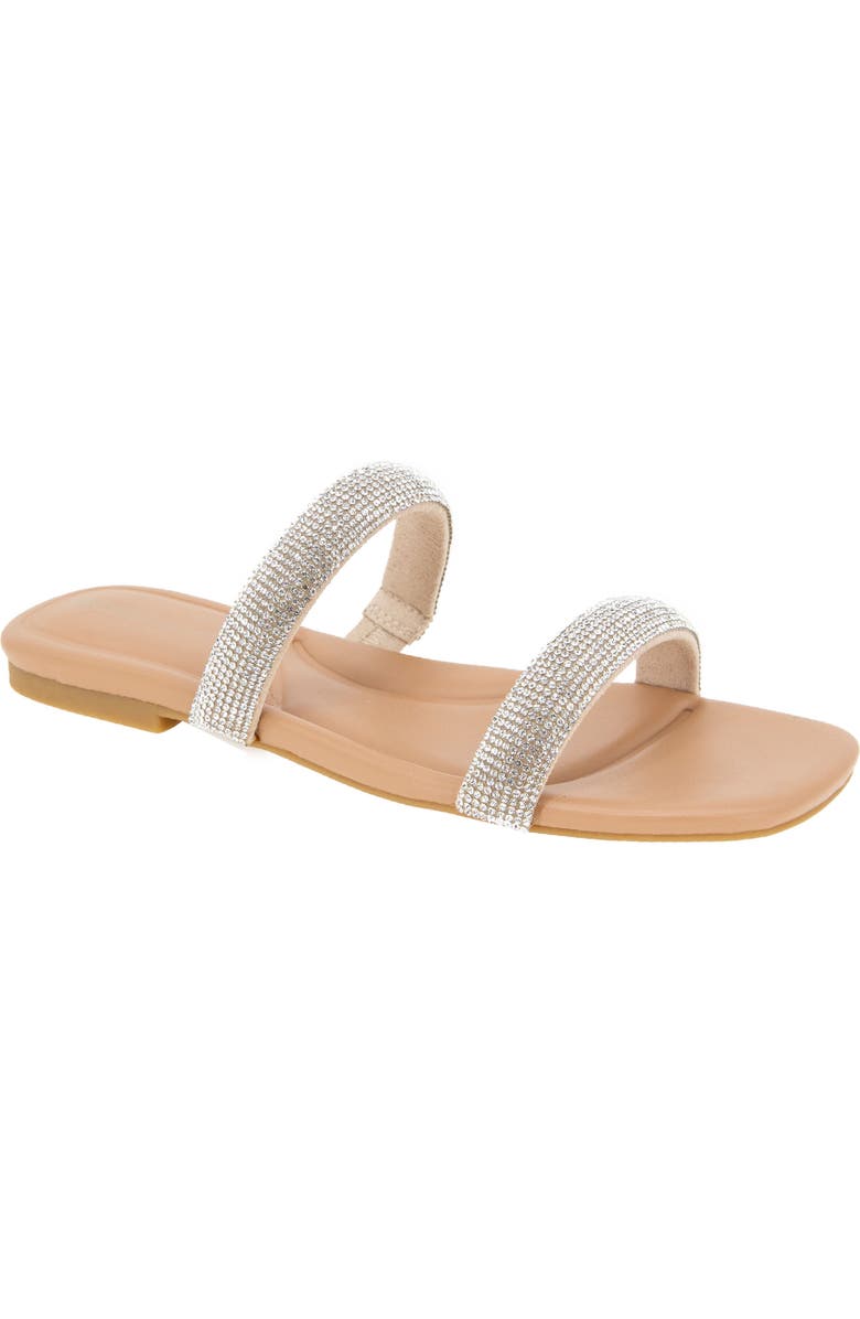BCBGeneration Glannis Slide Sandal, Main, color, Clear/Tan