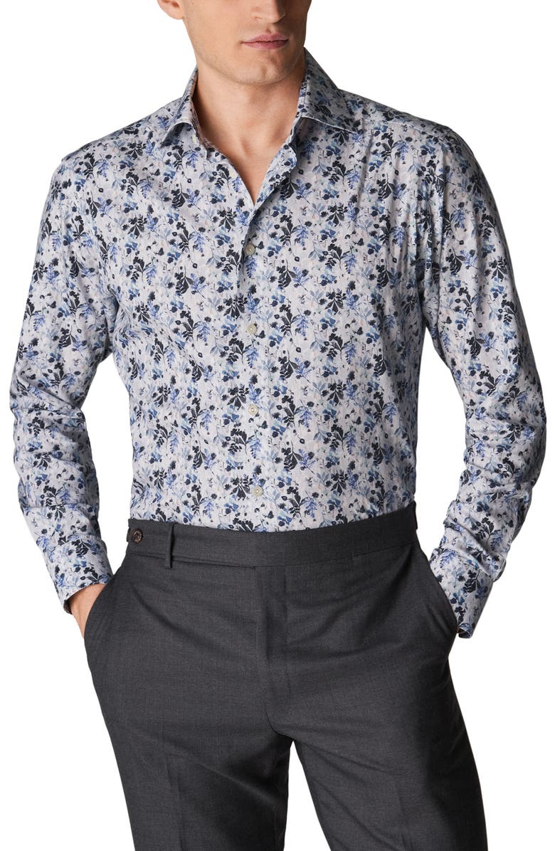 Eton Men's Contemporary Fit Floral Dress Shirt, Main, color,