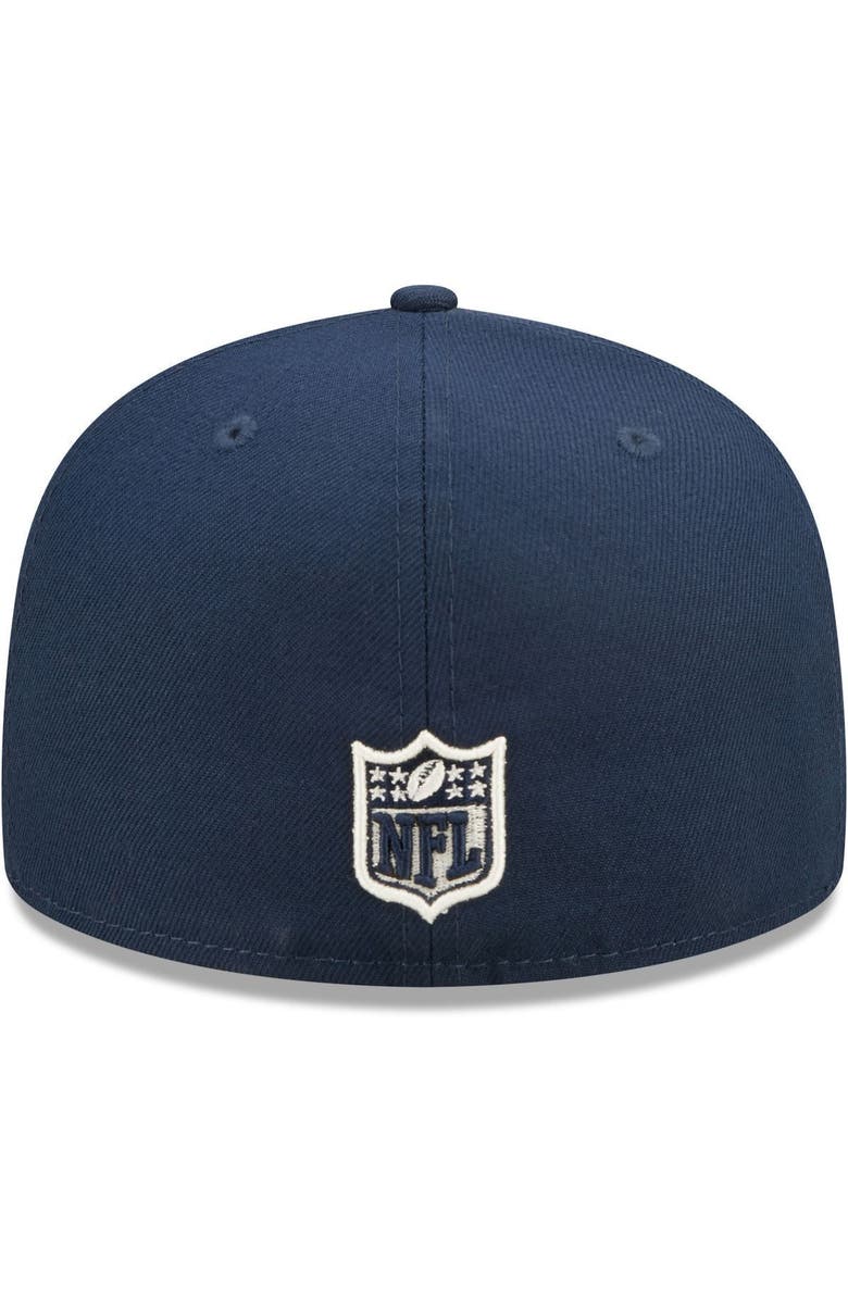 New Era Men's New Era Navy New England Patriots Super Bowl XXXVI Purple Pop Sweat 59FIFTY Fitted Hat, Alternate, color, 