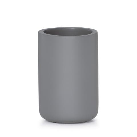 Domus Smoke Matte Brush Holder