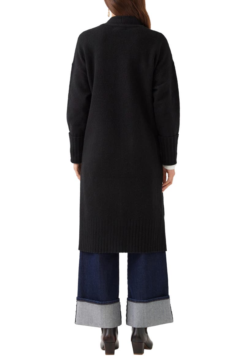 Long Cardigan, Alternate, color, BLACK