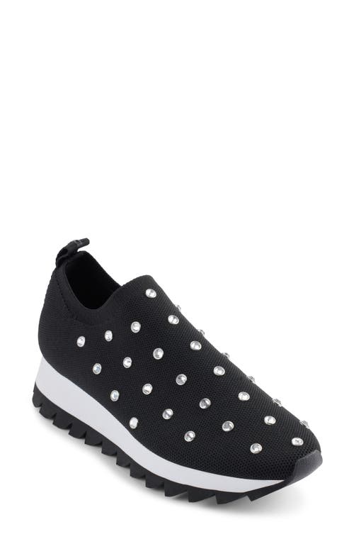 Dkny Abbott Knit Sneaker In Black