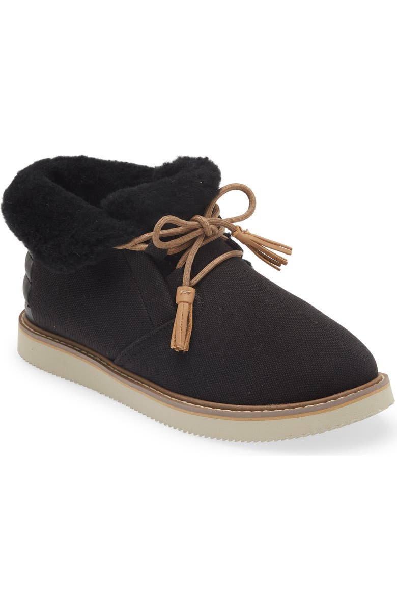 Sanuk Cozy Vibe Slipper, Main, color, Black