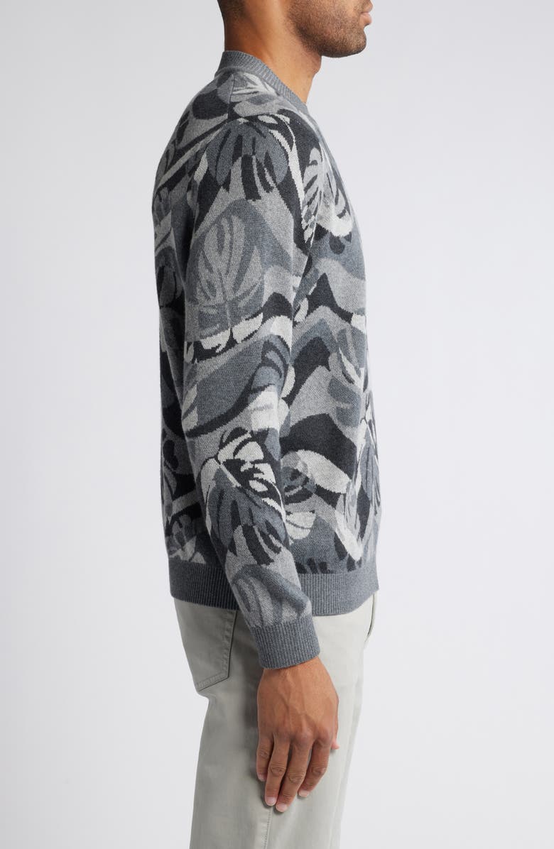 Tommy Bahama Monstera Camo Crewneck Sweater, Alternate, color, 