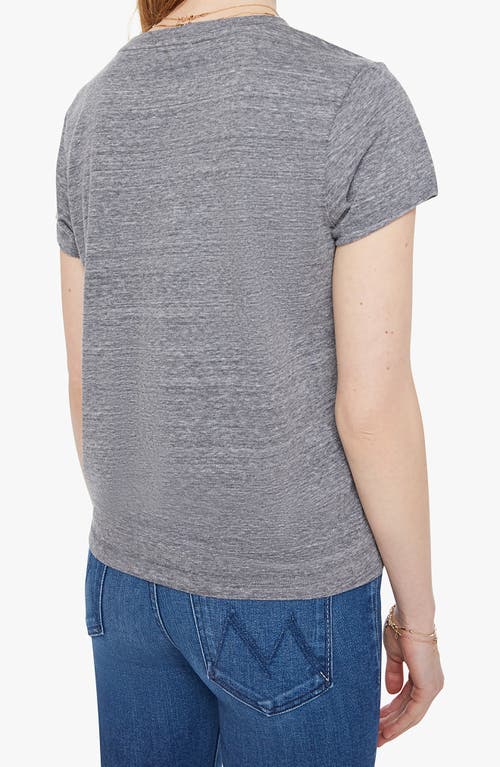 Mother The Boxy Goodie Goodie Graphic T-shirt In Gray