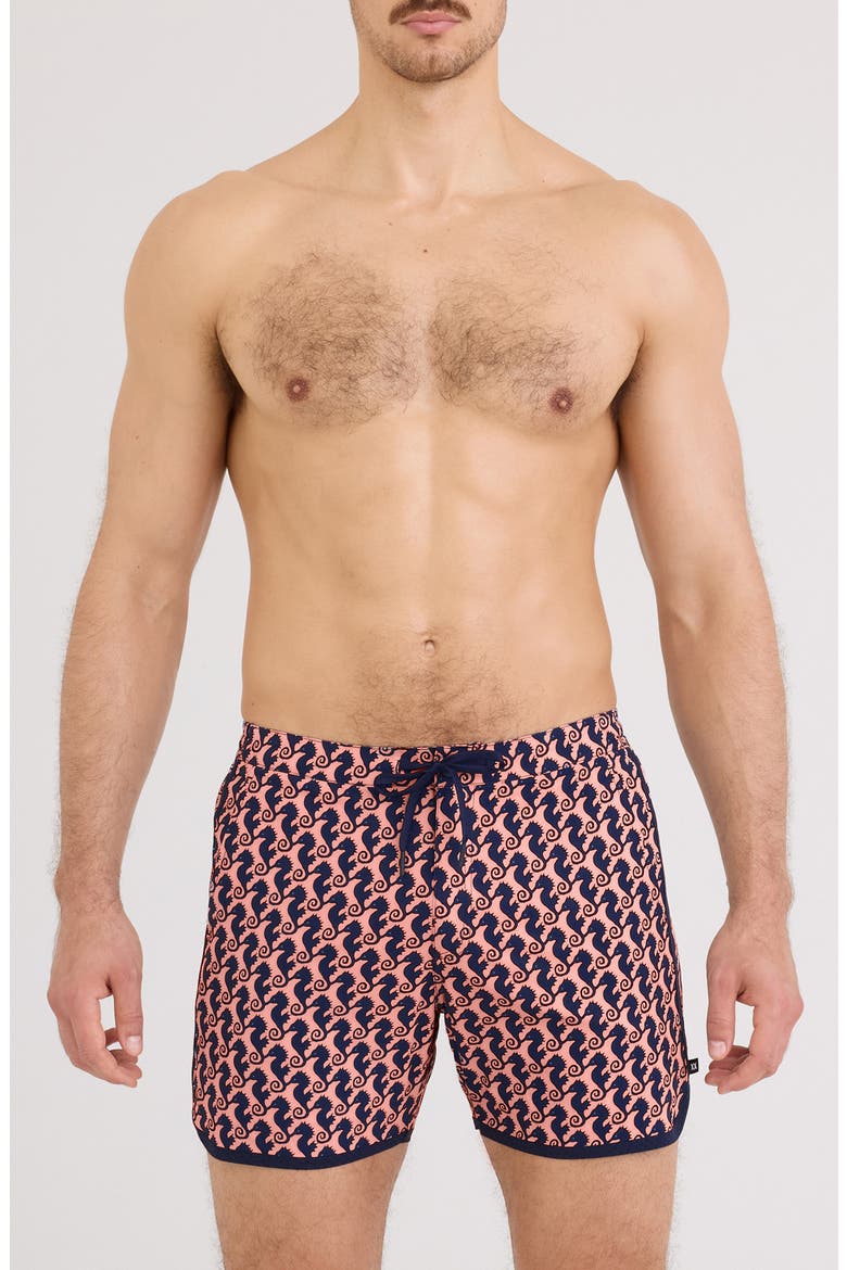 Harbormaster 2N1 5-Inch Swim Trunks, Main, color, SEAHORSE CHN-LT CRL