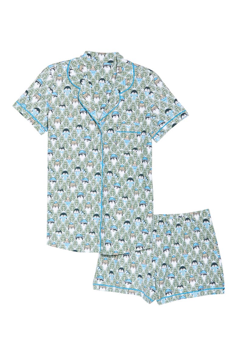 The Pings Short Pajamas, Alternate, color, GREEN