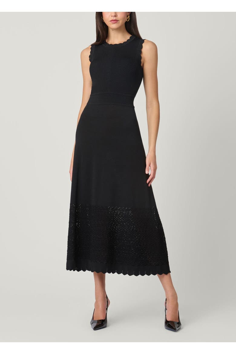 Brooke Pointelle Knit Dress, Main, color, Jet
