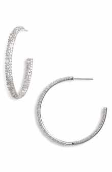 Nadri Lima Pavé Hoop Earrings
