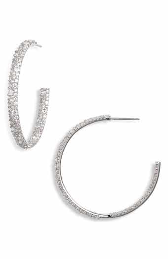 Nadri Lima Pavé Hoop Earrings