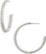 Nadri Lima Pavé Hoop Earrings