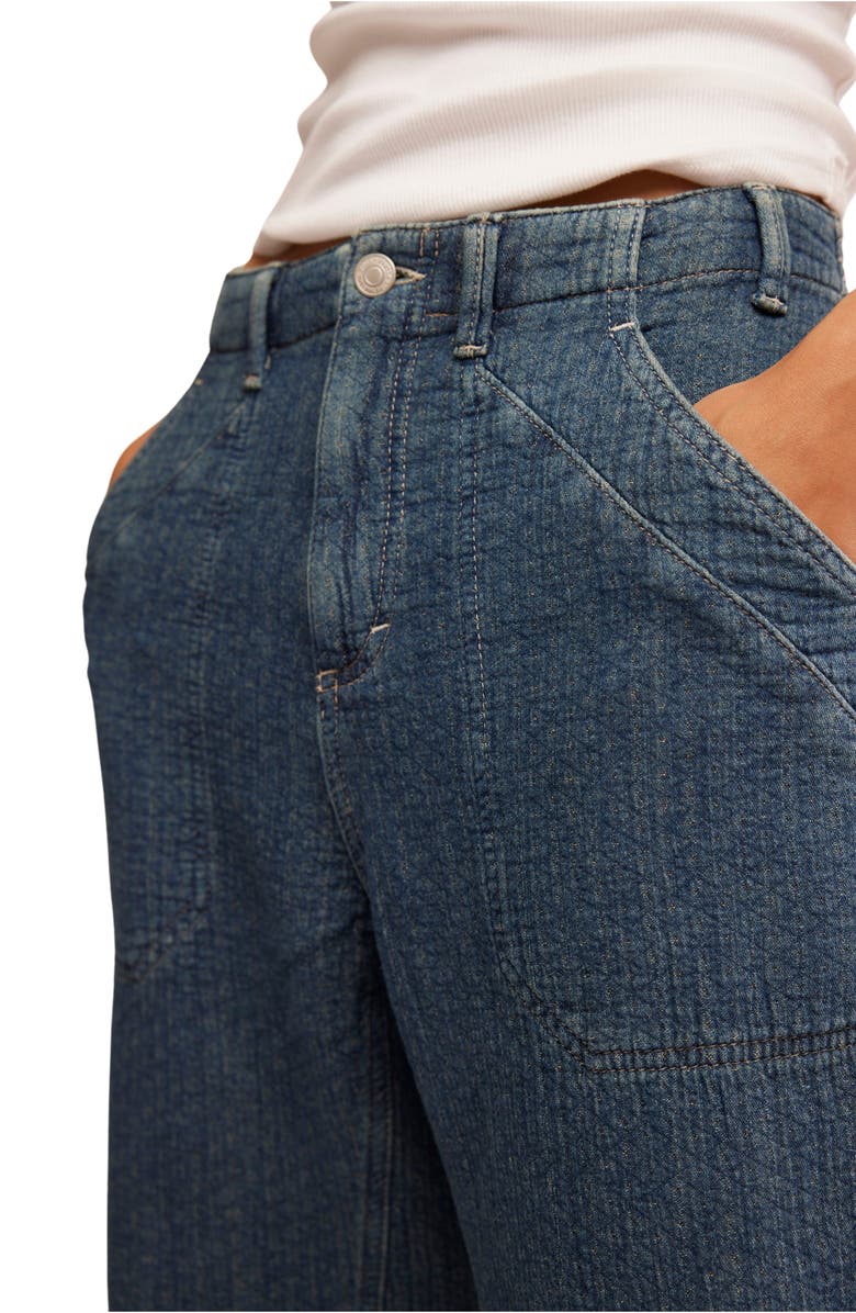 Free People Midnight Voyage Harem Jeans, Alternate, color, 