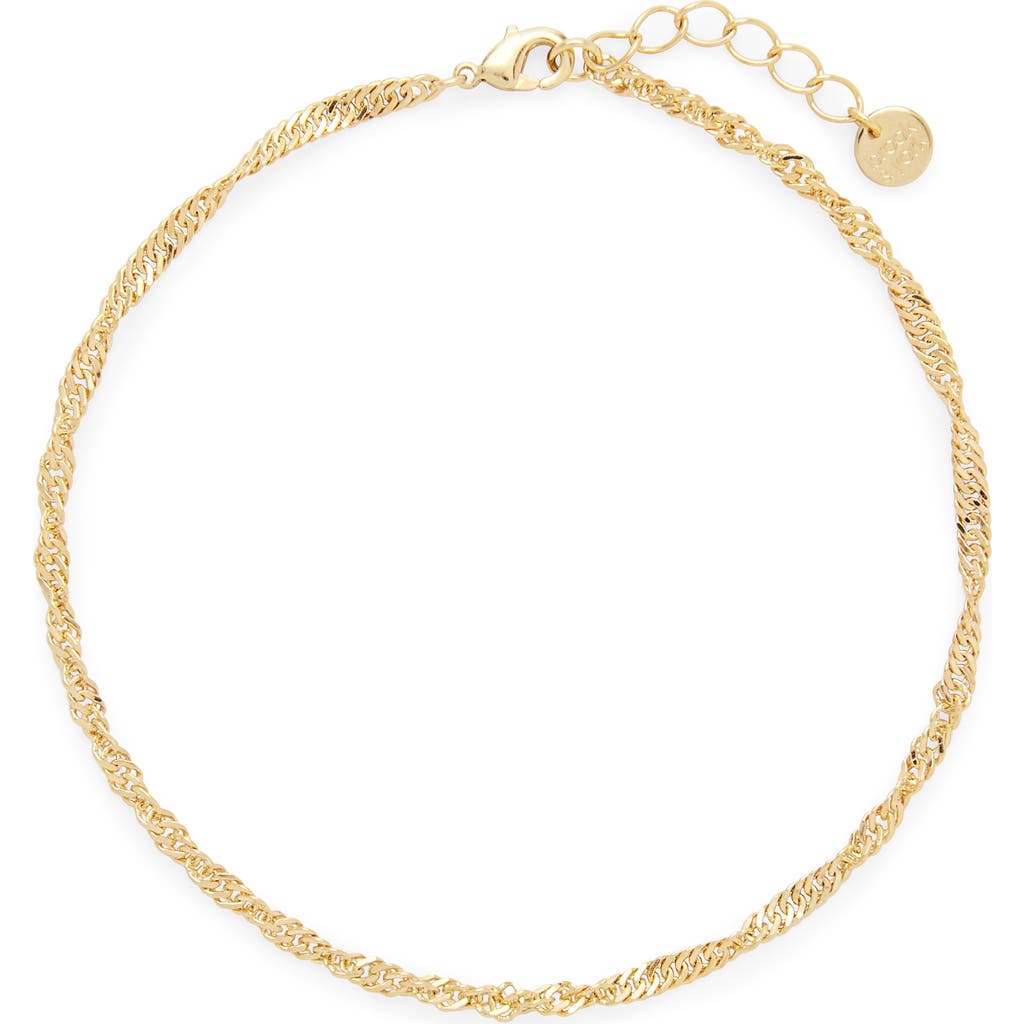 Brook and York Sophie Curb Chain Anklet in Gold at Nordstrom