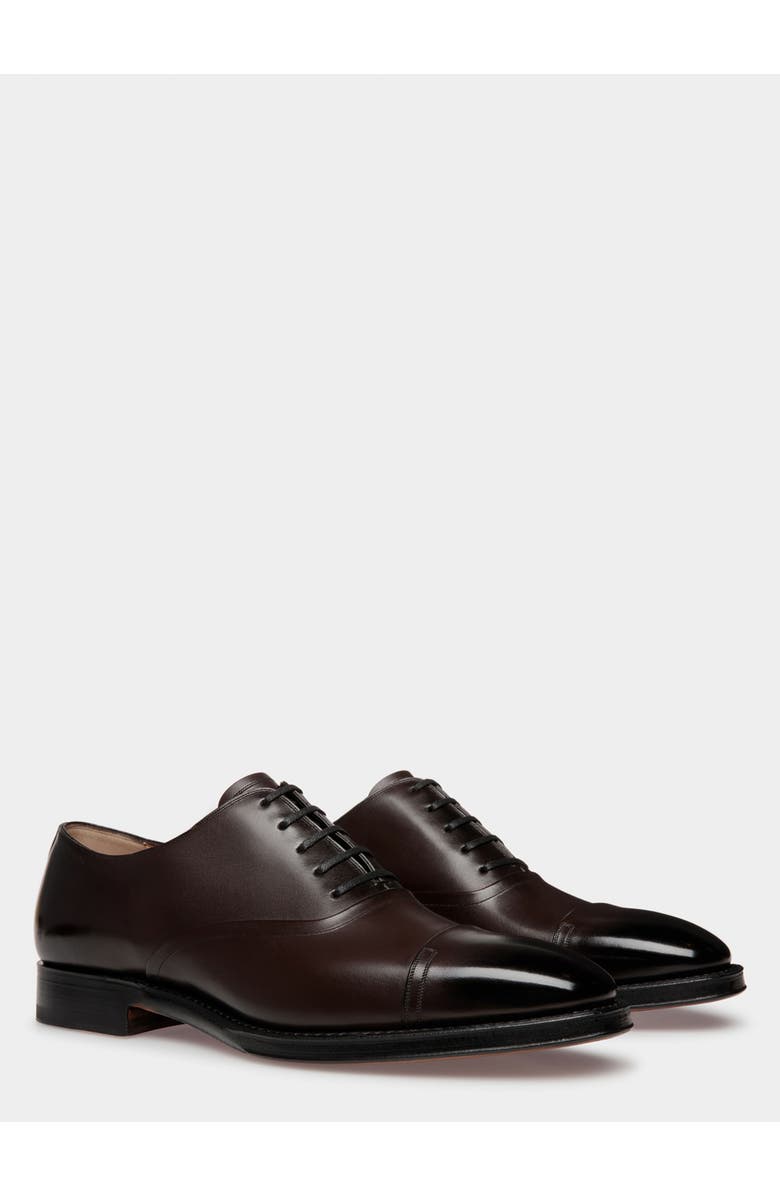 Bally Scribe Oxford in Leather, Alternate, color, Ebano 21
