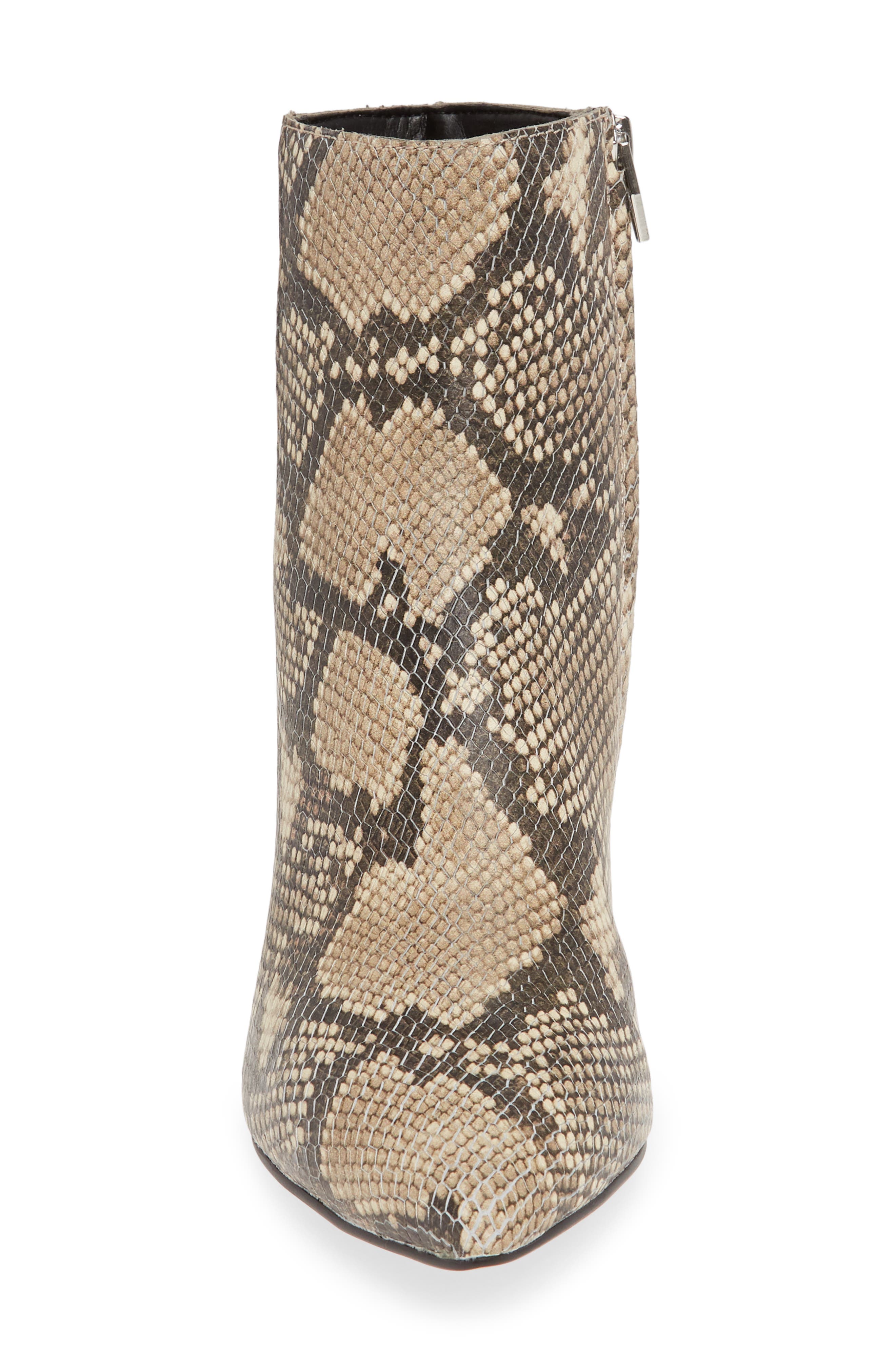 Bel Bootie, Alternate, color, BLACK/ WHITE SNAKE PRINT