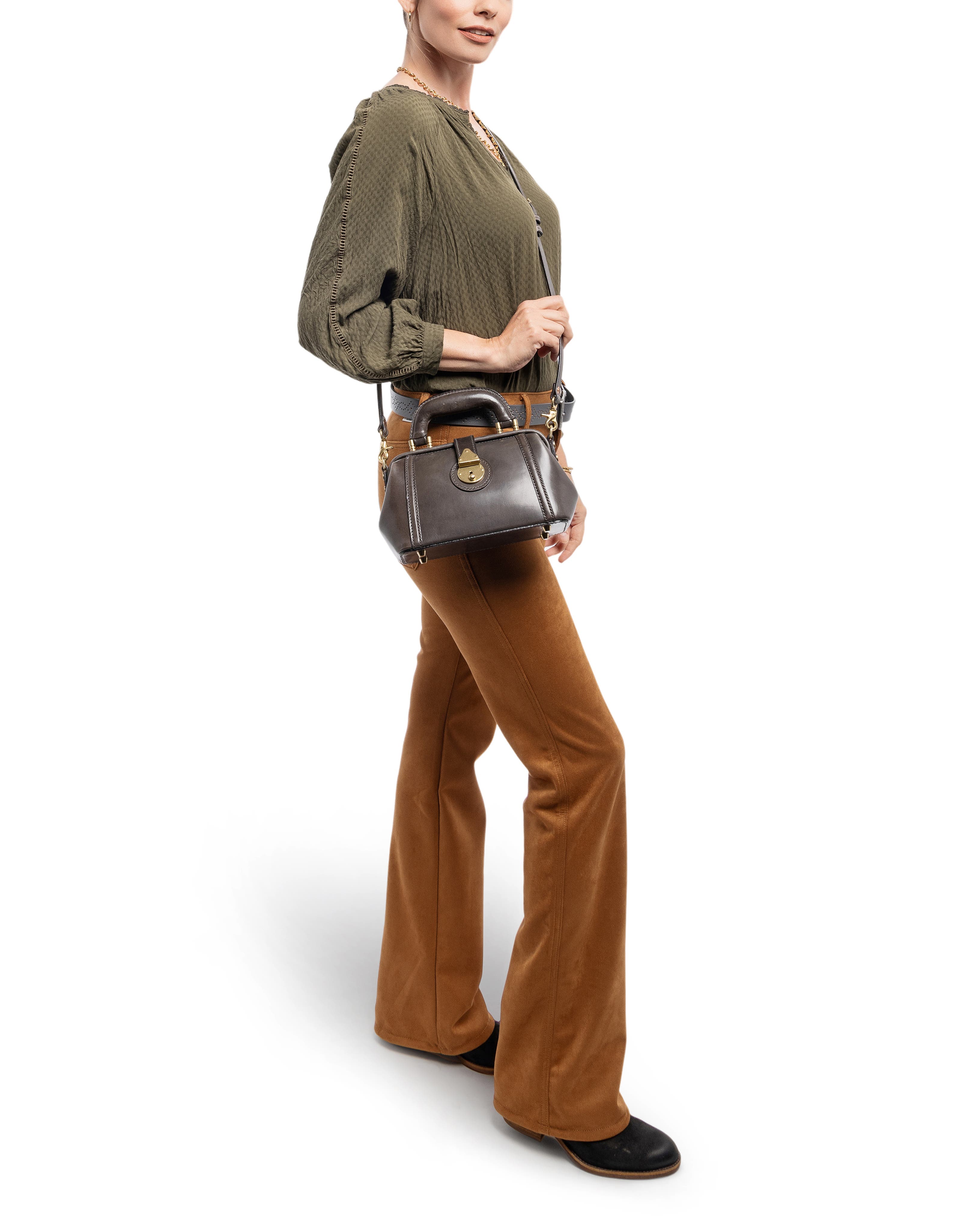 OLD TREND Azalea Genuine Leather Mini Doctor Satchel, Alternate, color, Grey