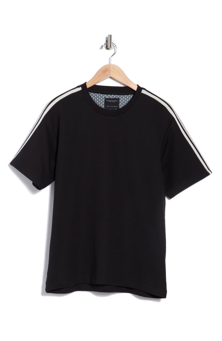 DENIM AND FLOWER Relaxed Fit Cotton Blend T-Shirt, Alternate, color, Black