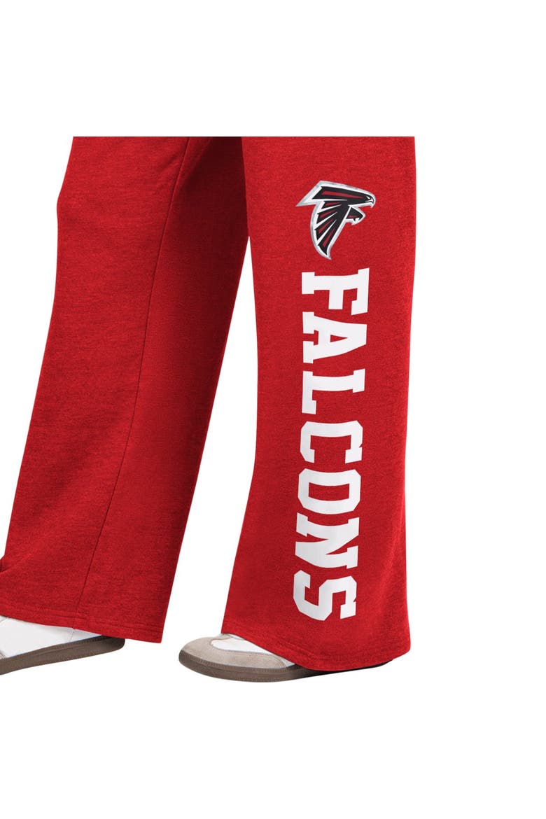 Women's  Starter  Red Atlanta Falcons Field Wide Leg Sweatpants, Alternate, color, Red