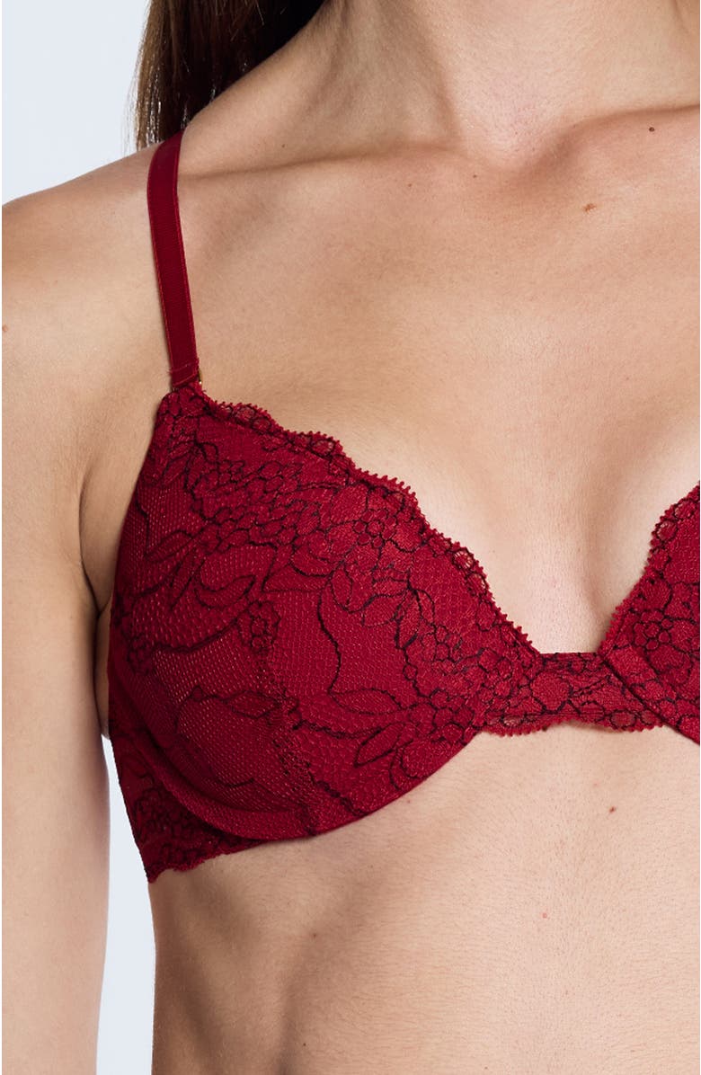 Pepper All Over Lace Lift Up Bra, Alternate, color, Scarlet