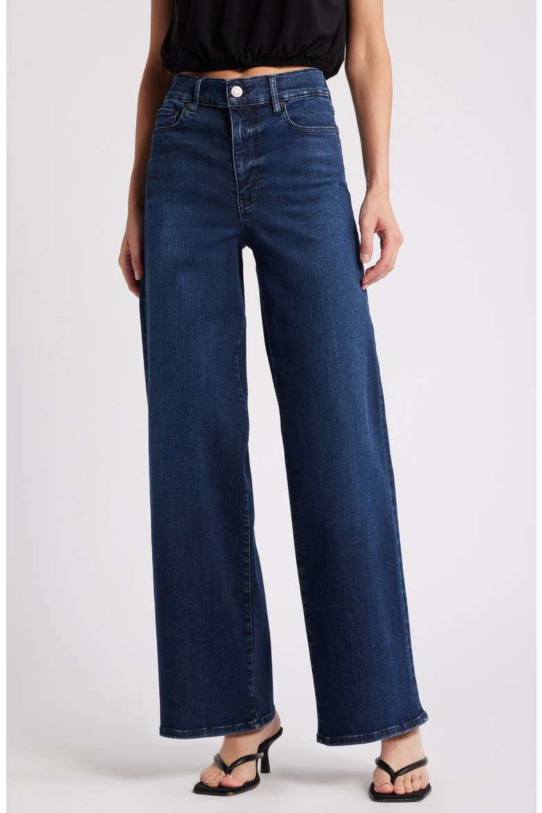 Le Slim Palazzo High Waist Wide Leg Jeans, Main, color, DANTE