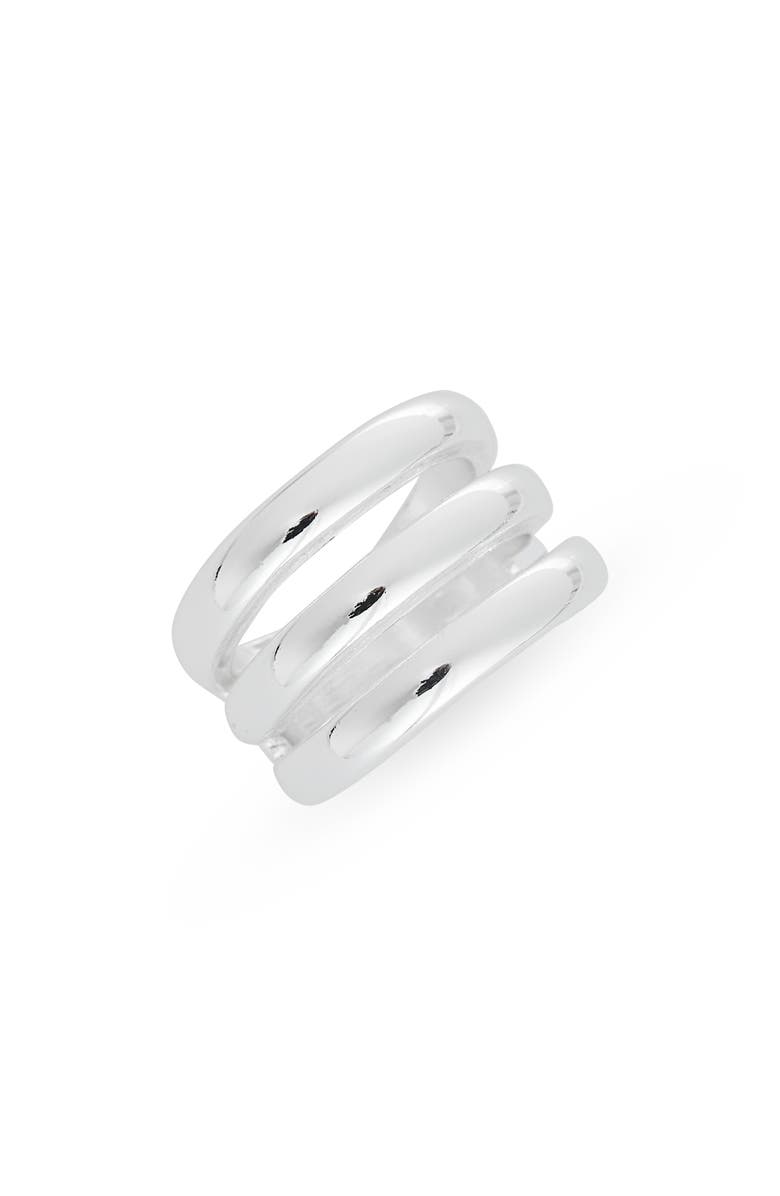 NORDSTROM RACK Triple Band Ring, Main, color, Silver