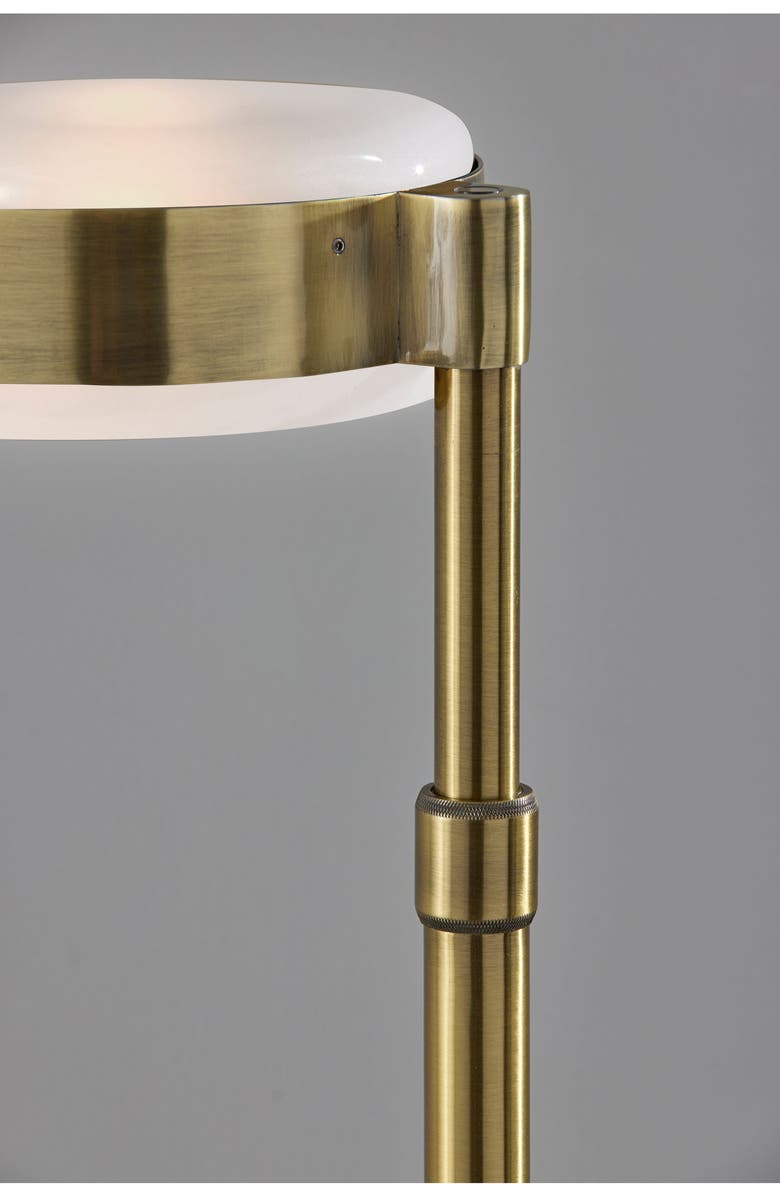 ADESSO LIGHTING Linis Floor Lamp, Alternate, color, Antique Brass