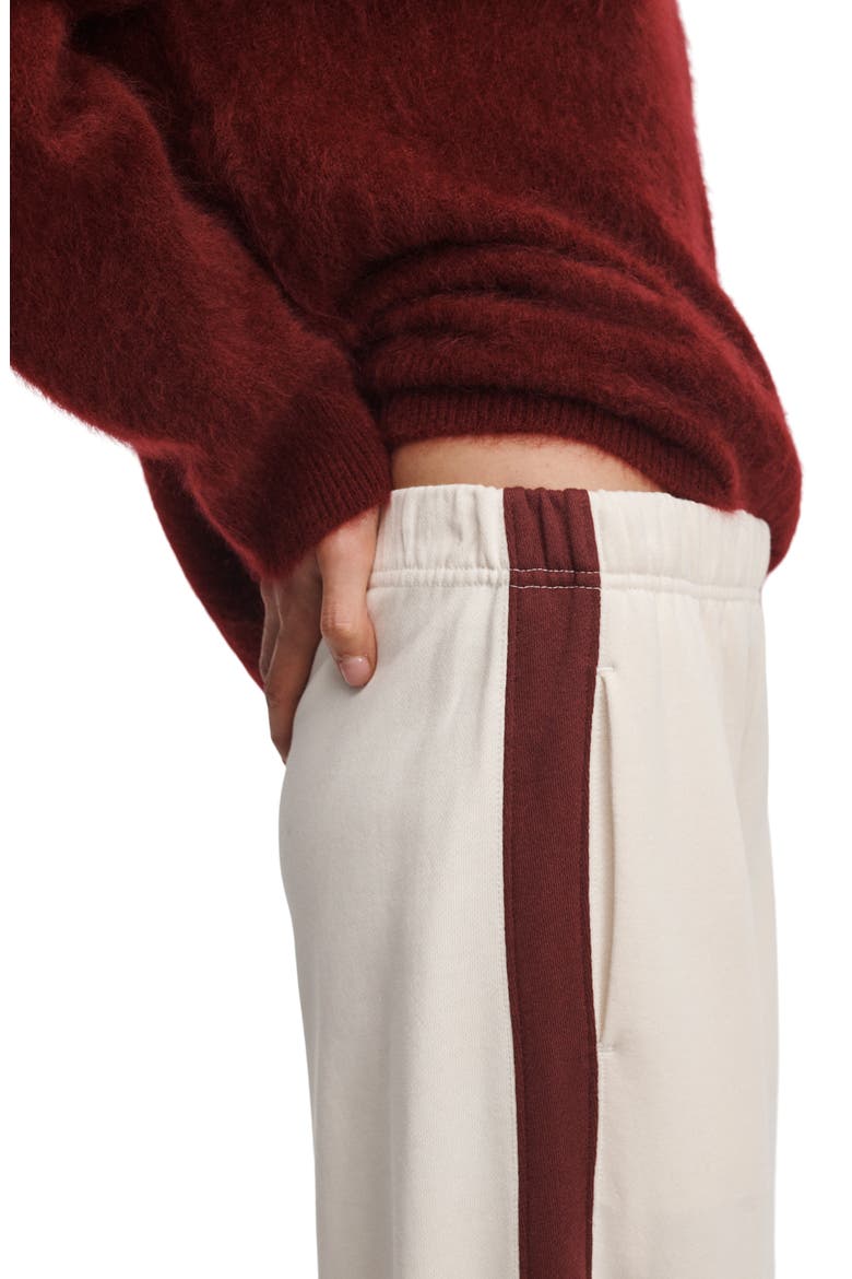 Everyday Terry Track Pants, Alternate, color, DARK RED MULTI