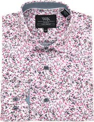 W.R.K Slim Fit Floral Print Performance Dress Shirt