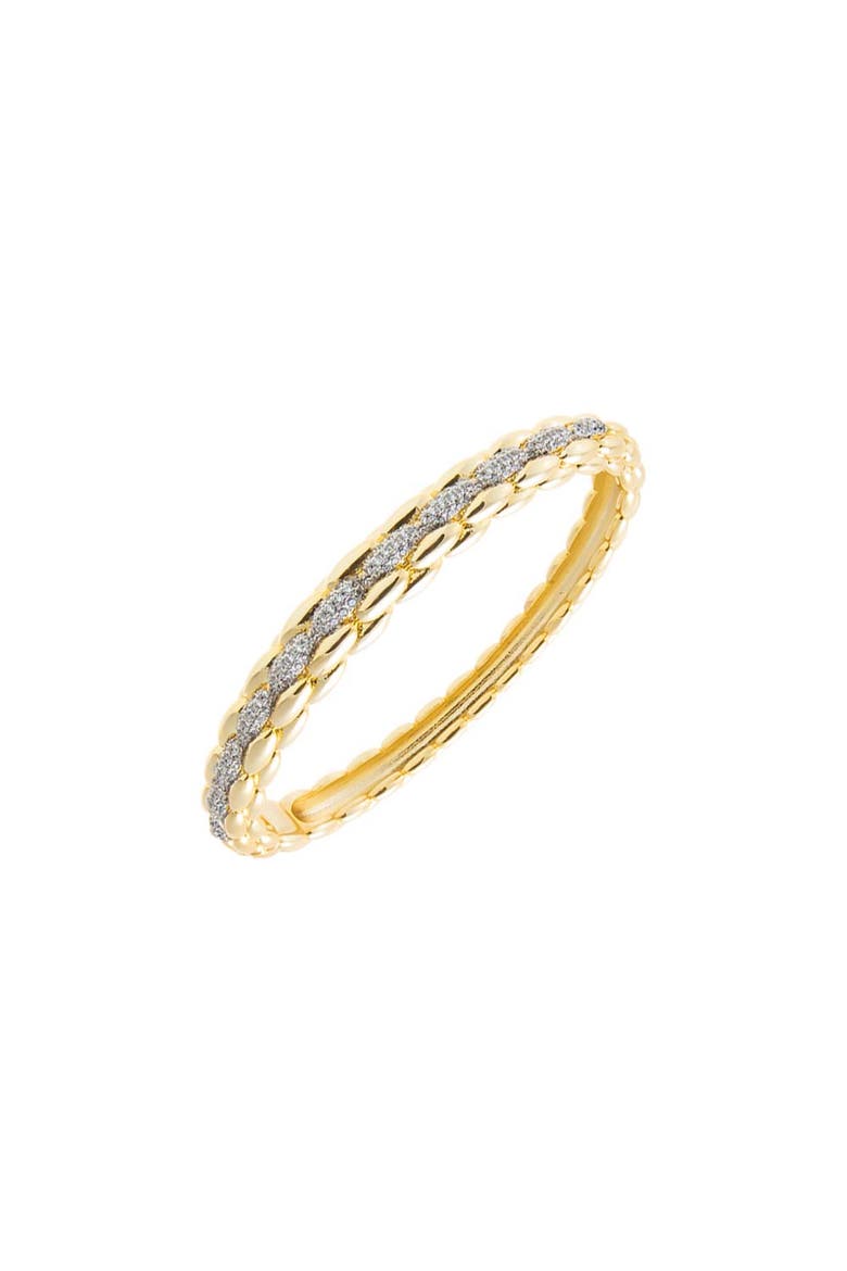 Pave Thin Chain Band Eternity Bangle, Main, color, Gold