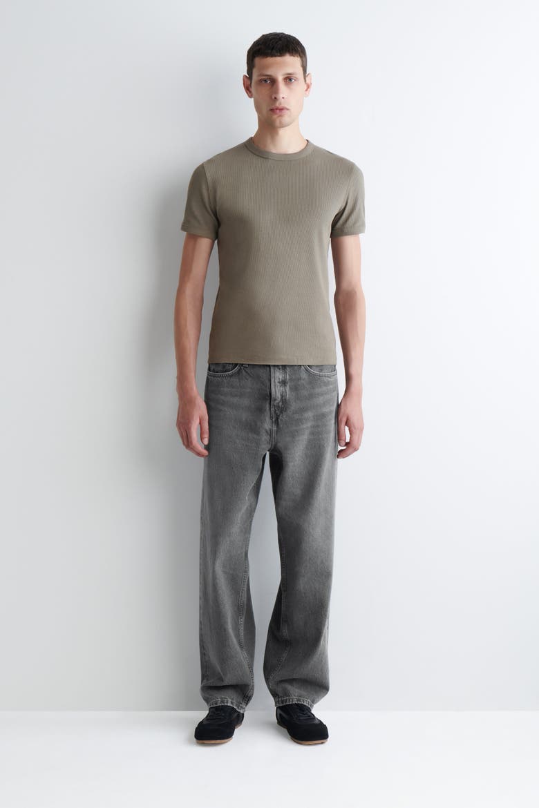 Rider Relaxed-Fit Straight-Leg Jeans, Main, color, WASHED BLACK