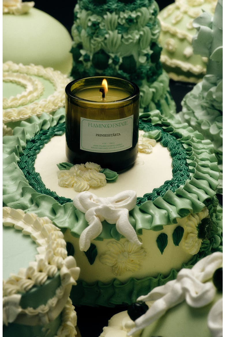 Prinsesstårta Candle, Alternate, color, GREEN