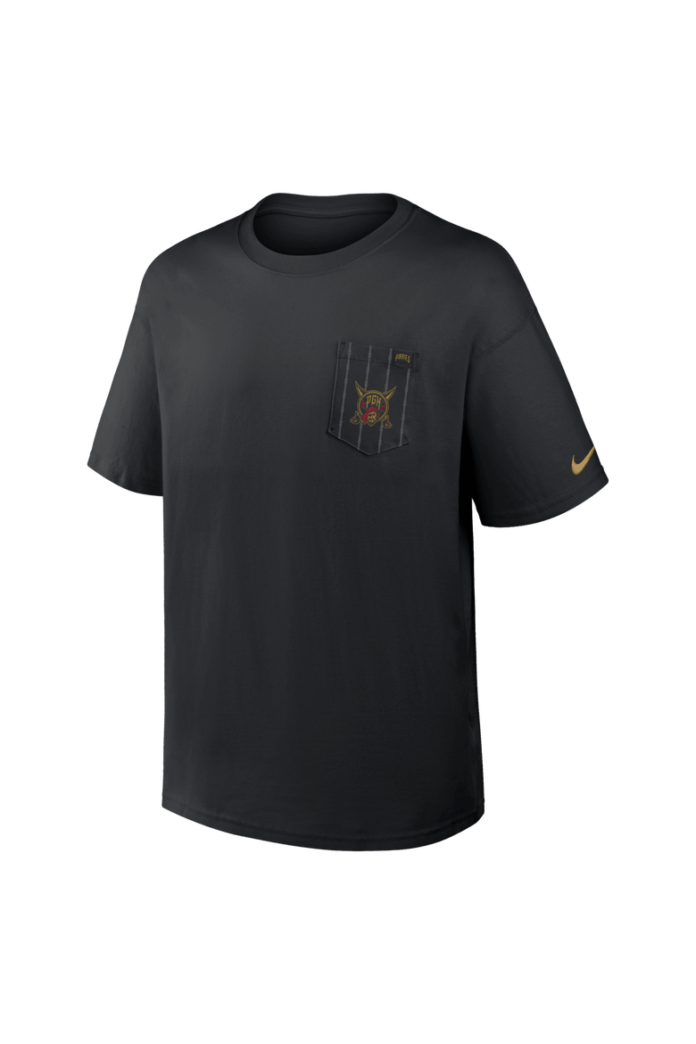 Men's Nike Black Pittsburgh Pirates City Connect Max90 Pocket T-Shirt, Alternate, color, Black