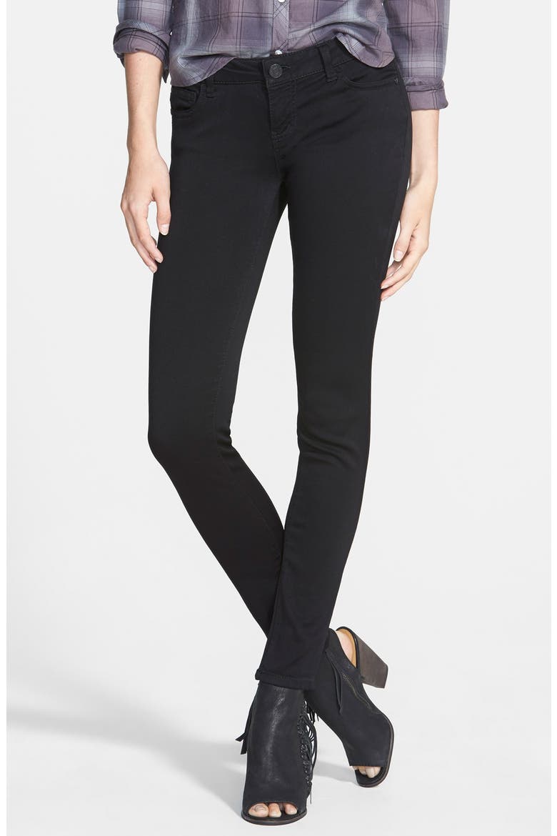 Supersoft Denim Leggings, Main, color, BLACK RINSE