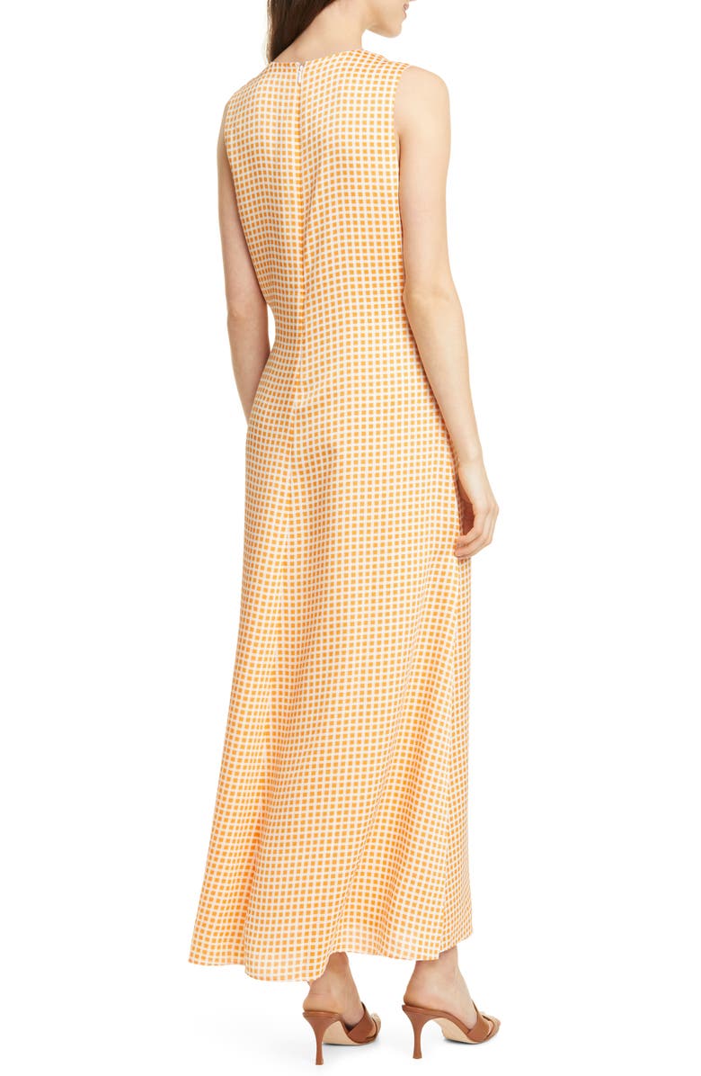 Club Monaco Gingham Soft Swing Maxi Dress, Alternate, color, 