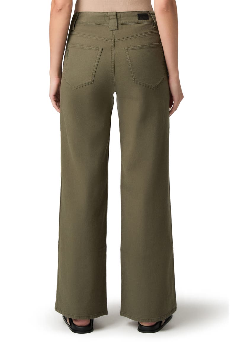 Anessa Flap Pocket High Waist Wide Leg Jeans, Alternate, color, VINTAGE FORESTER GREEN