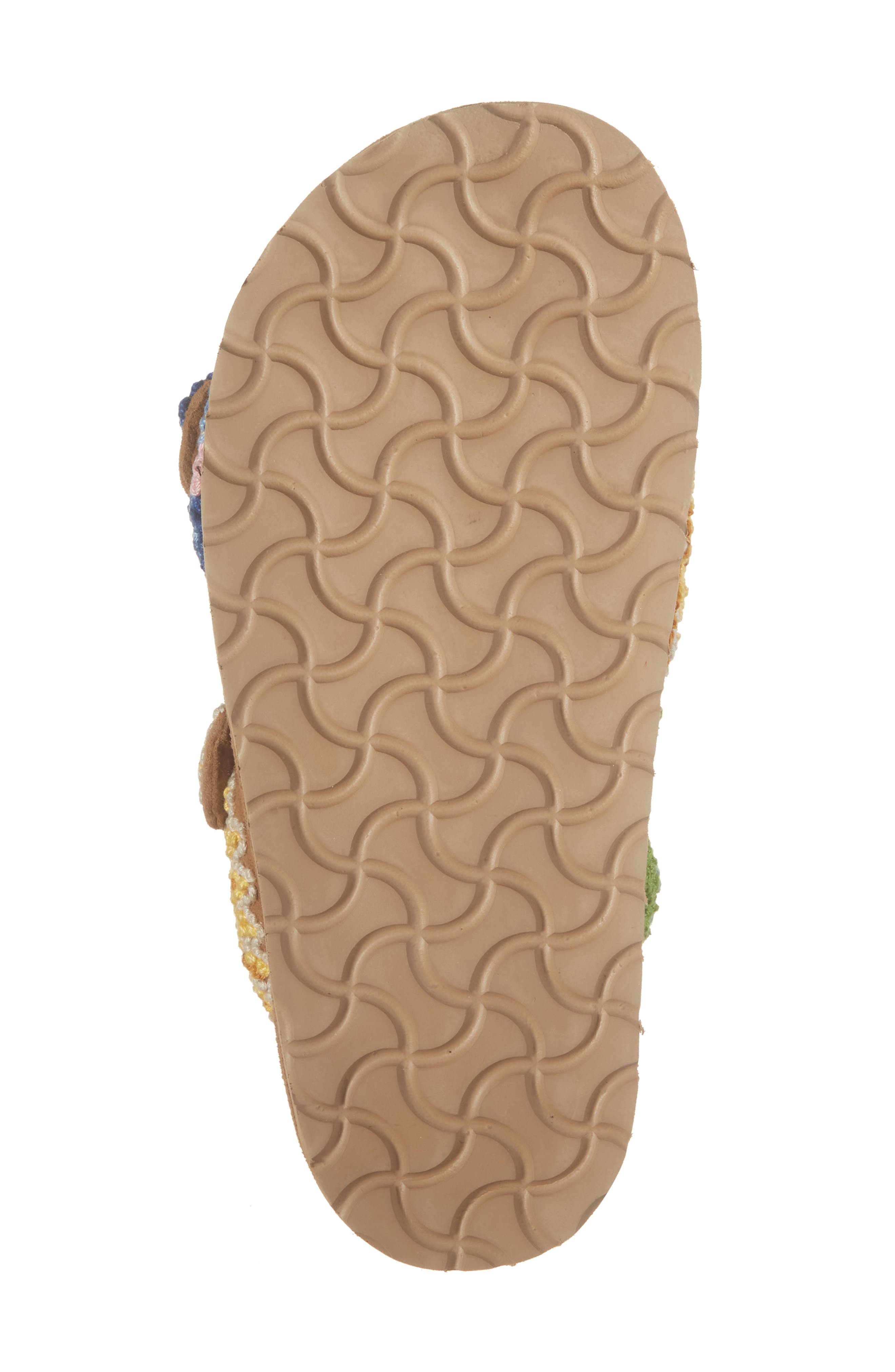 Laidback London Clay Embroidered Slide Sandal, Alternate, color, Mustard Suede / Multi