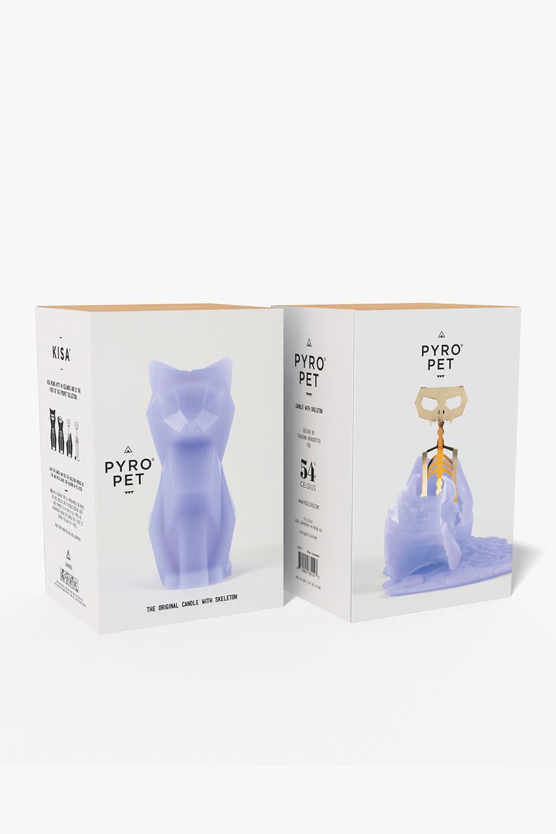 PyroPet Kisa Cat Candle, Alternate, color, Lavender