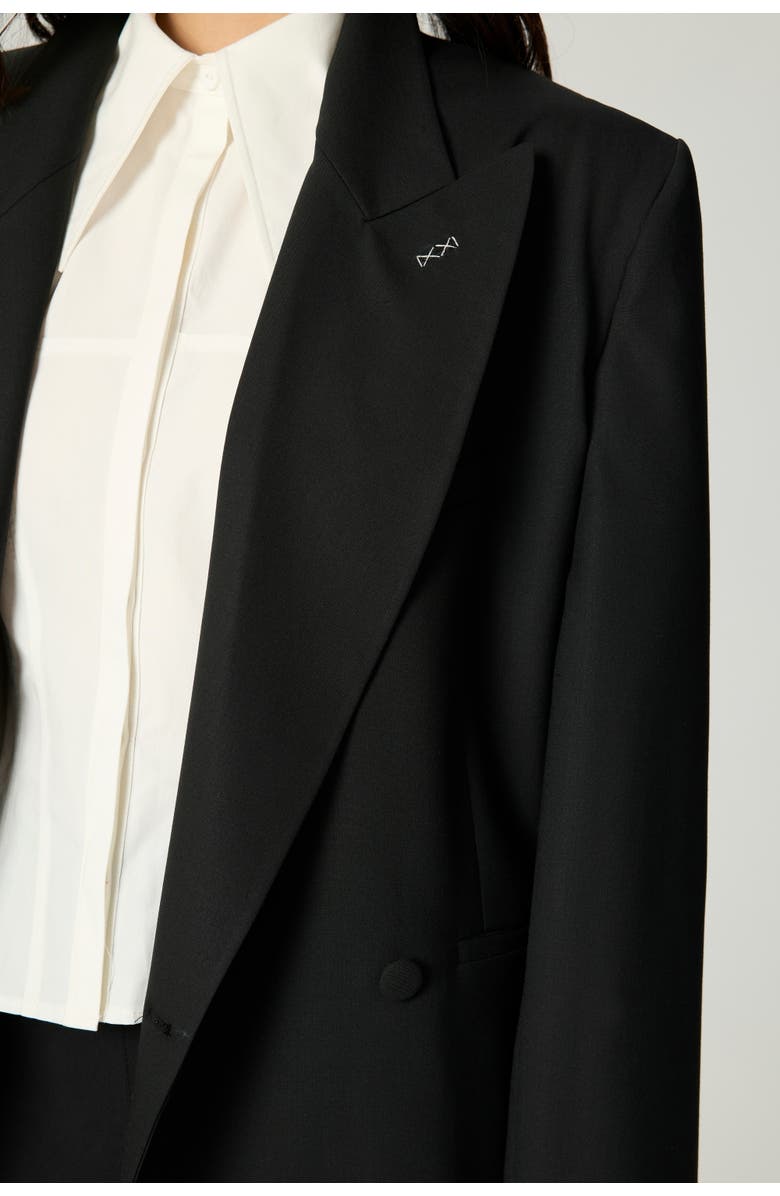 Nocturne Tailored Longline Coat, Alternate, color, Black