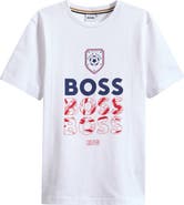 BOSS Kidswear Kids' Short Sleeve Logo Graphic T-Shirt