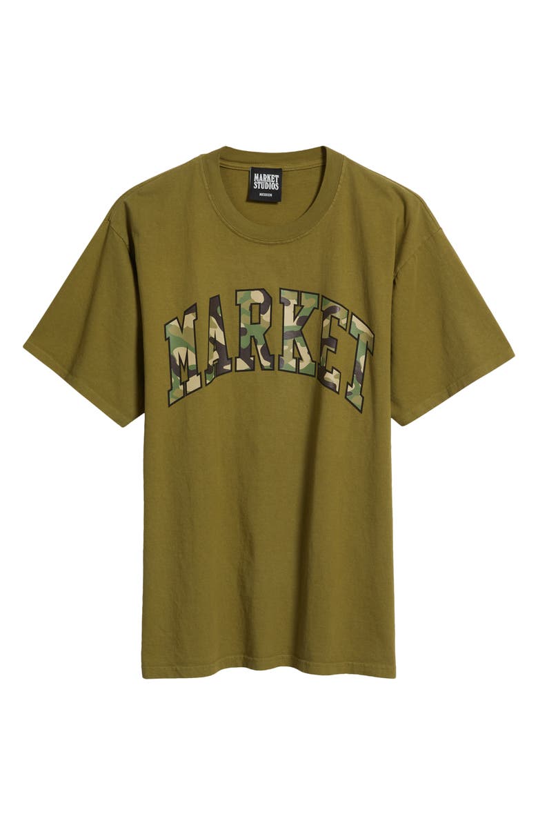 MARKET Camouflage Arc Graphic T-Shirt, Alternate, color, Sphagnum