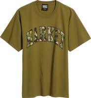 MARKET Camouflage Arc Graphic T-Shirt