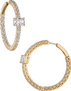Nadri Invitation Only Cubic Zirconia Hoop Earrings