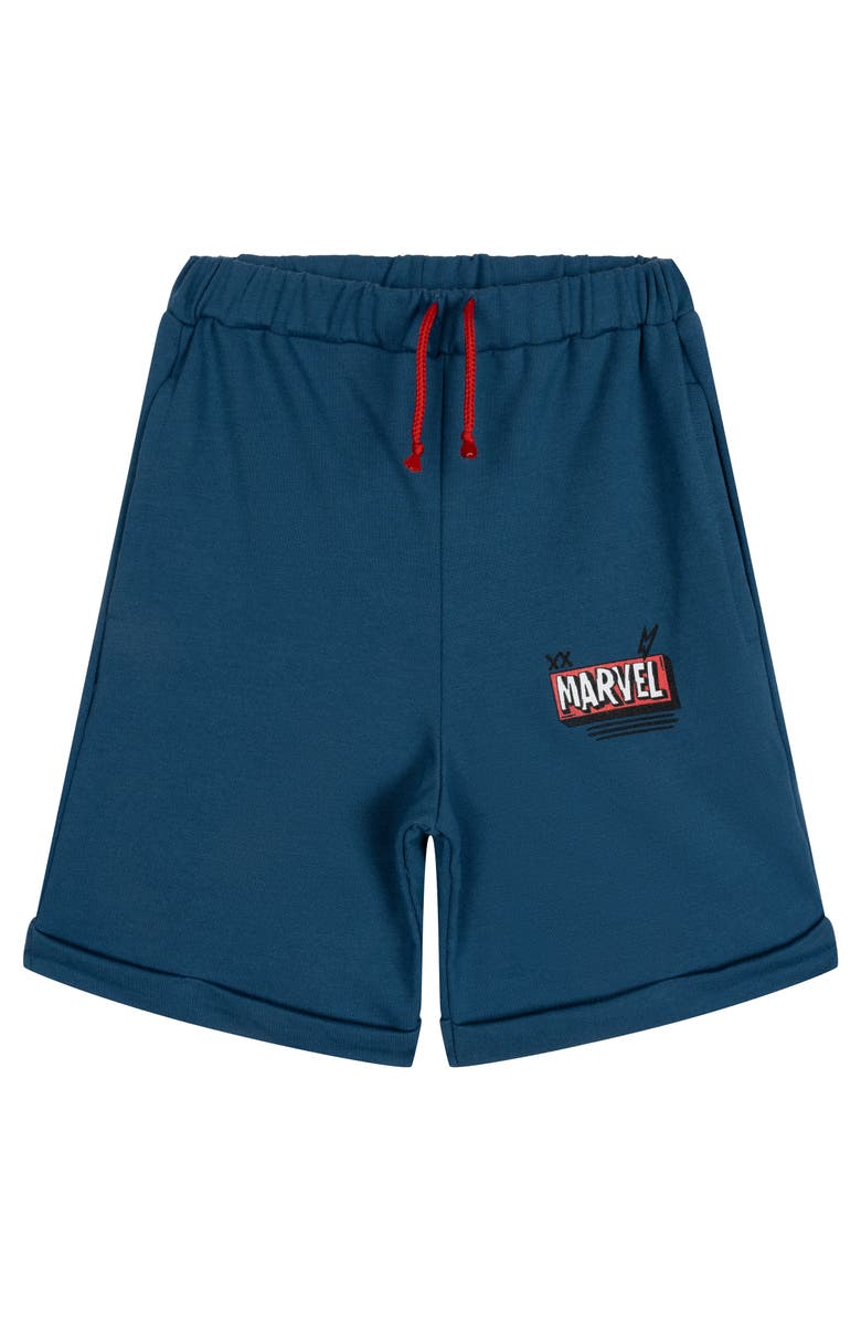 Marvel Avengers 2-Piece T-Shirt and Shorts Set, Alternate, color, Avengers Ivory Navy