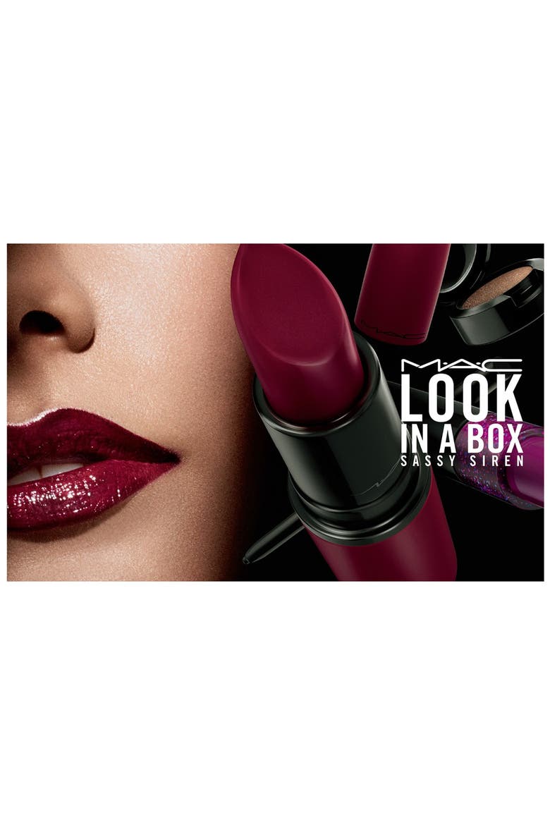 MAC 'Look in a Box - Sassy Siren' Burgundy Lip & Eye Kit (Nordstrom Exclusive), Alternate, color, NO COLOR