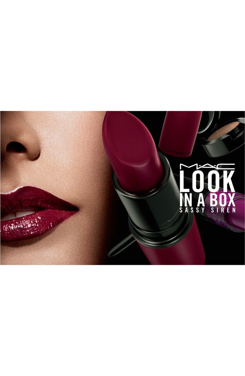MAC Cosmetics MAC 'Look in a Box - Sassy Siren' Burgundy Lip & Eye Kit, Alternate, color, 