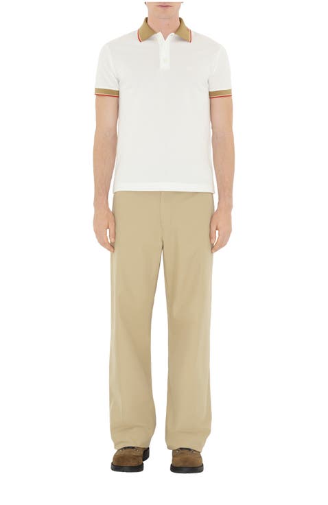 Logo Collar Cotton Polo Shirt